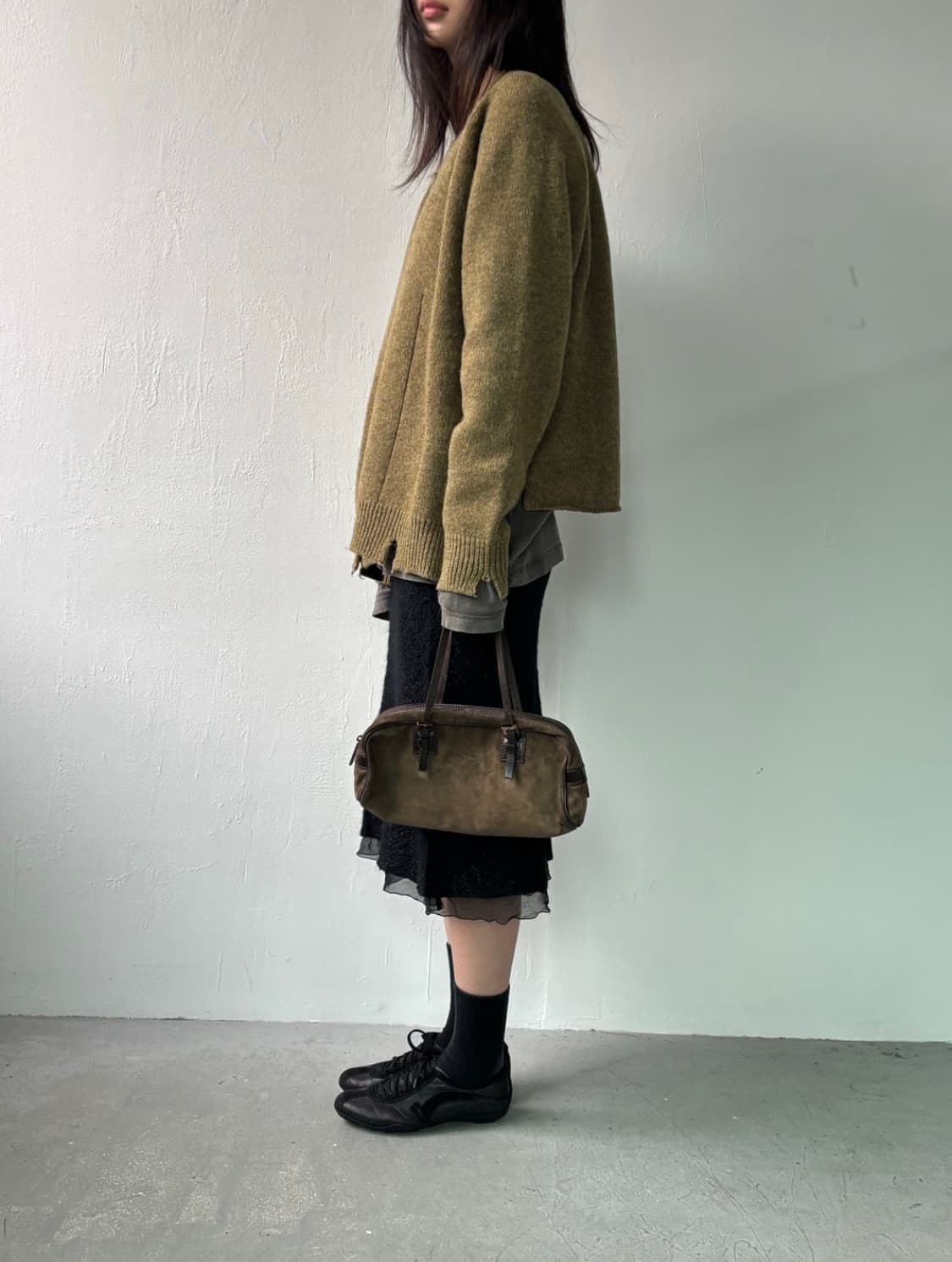 펜디 스웨이드 미니 보스턴 상품이미지2