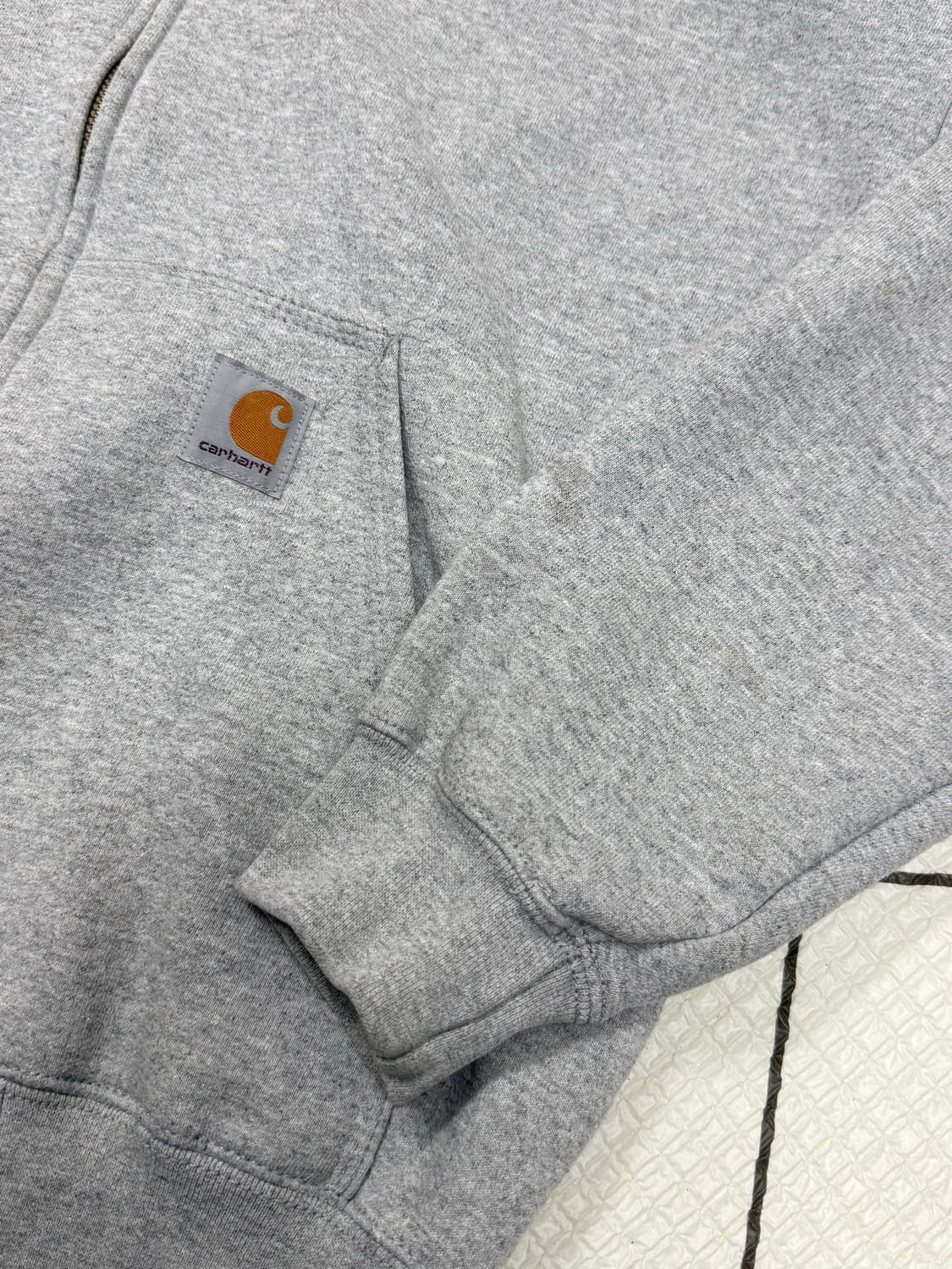 공용 S / 칼하트 후드집업 기모 그레이 상품이미지3