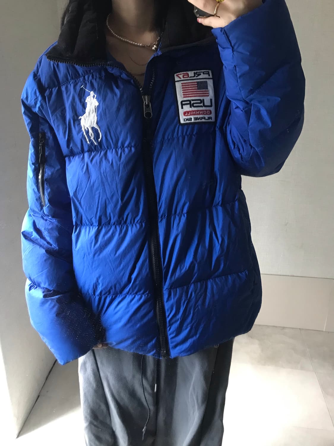폴로 성조기 빅포니 패딩 상품이미지5