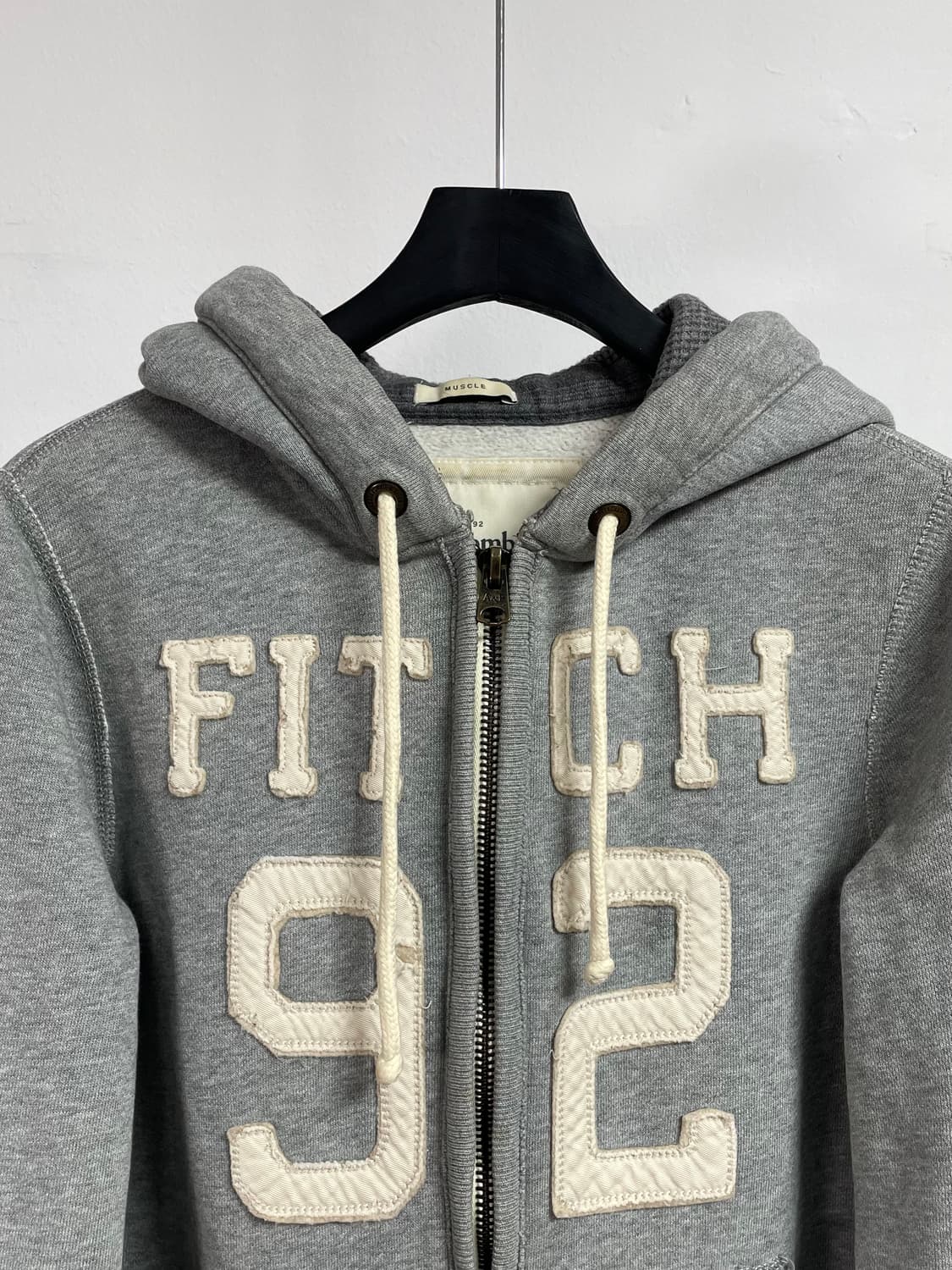 아베크롬비 그레이 빈티지 후드집업 (on.343 )   상품이미지2