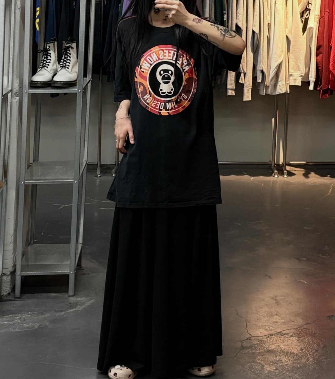 베이프 카모프린팅 블랙반팔 A3806 상품이미지1