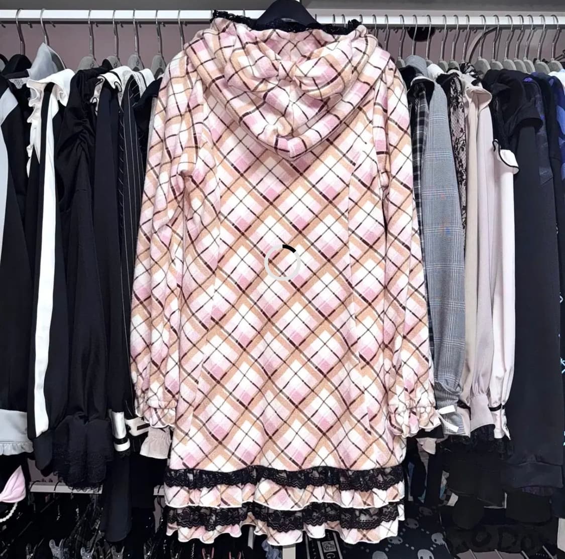 TRALALA 트랄라라 연핑크 체크 캉캉 프릴 원피스 상품이미지6