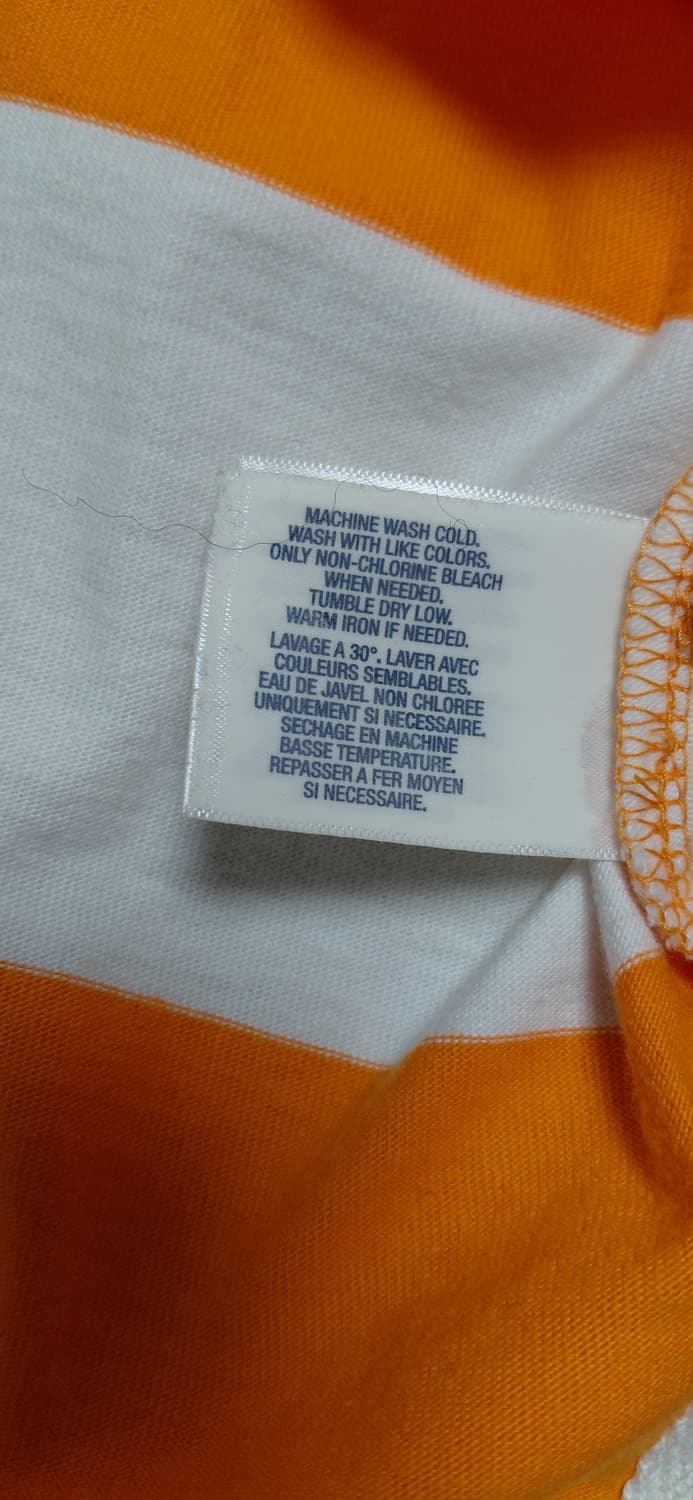 폴로 랄프로렌 럭비 셔츠 XL 오렌지 스트라이프 새상품 상품이미지7