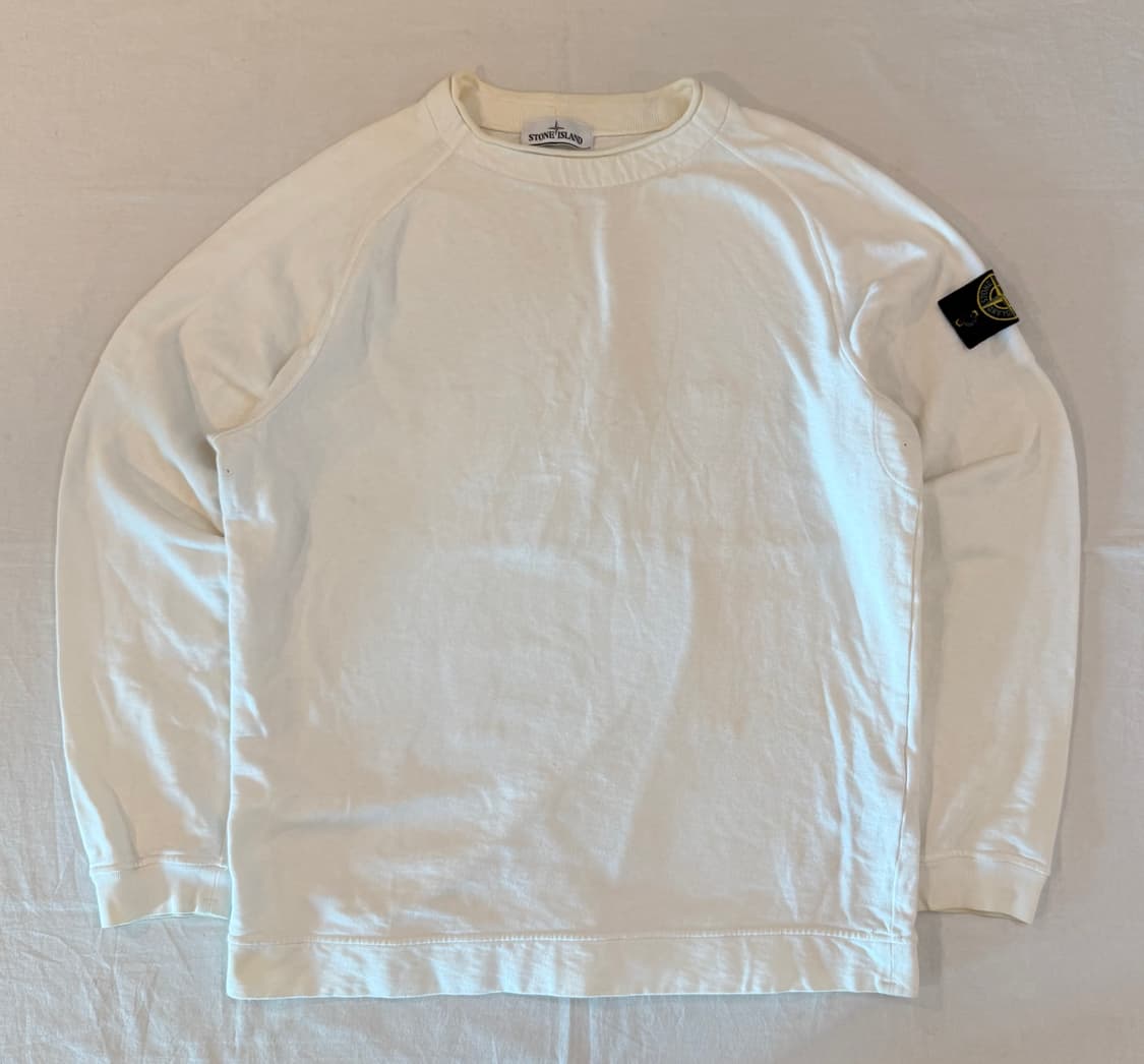 18FW 스톤아일랜드 맨투맨 스웻셔츠 화이트 상품이미지1