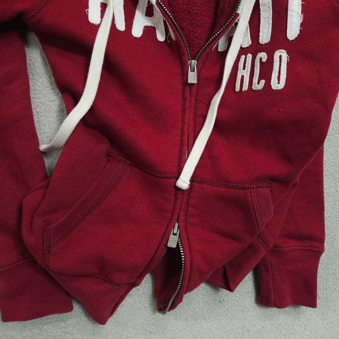 홀리스터 2way 후드 집업 S 딱붙핏 상품이미지4