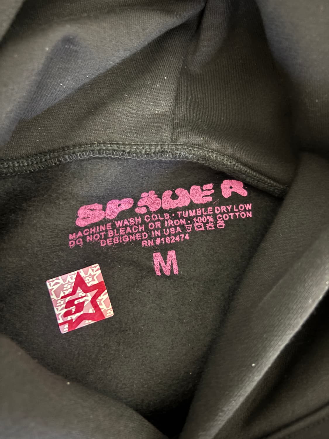 Sp5der 후드 블랙 m 상품이미지3