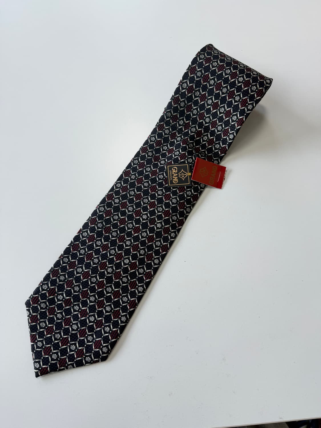 빈티지 실크 넥타이 9.3cm 상품이미지1