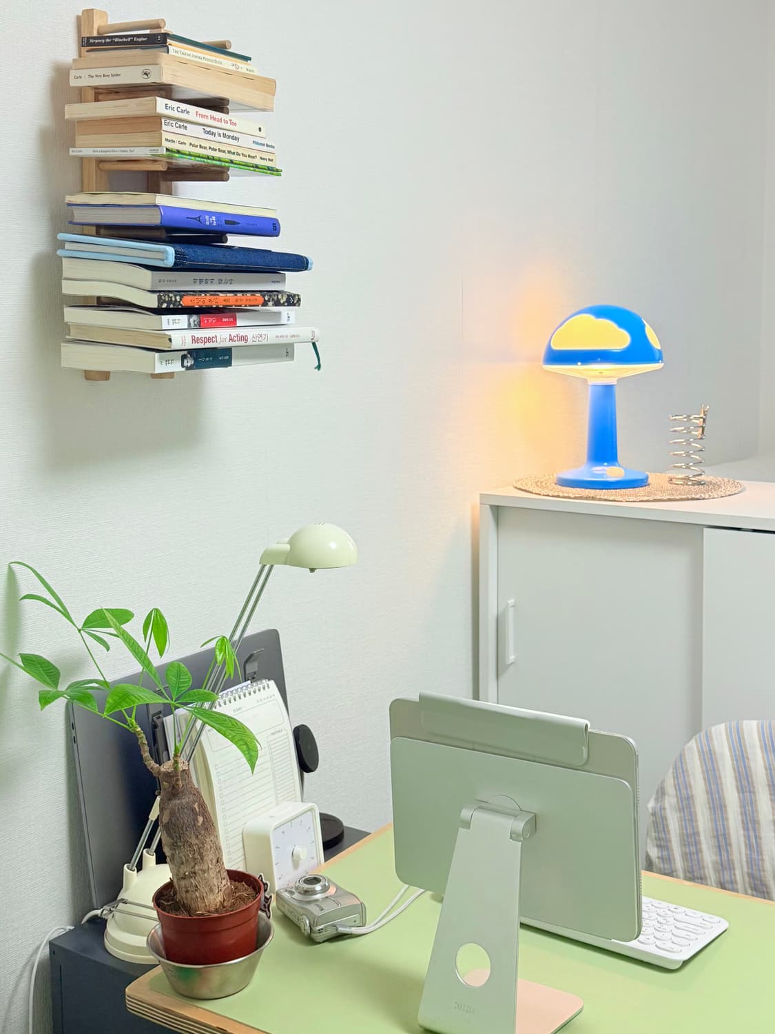 빈티지 이케아 스코이그(SKOJIG) 구름 버섯 조명 (Blue) 상품이미지1