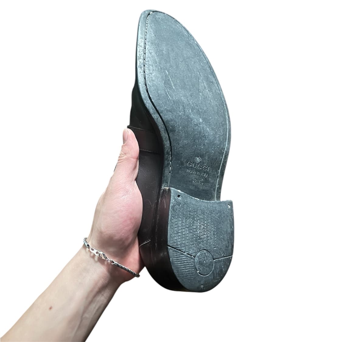 구찌 버클 스트랩 가죽 로퍼 빈티지 브라운 상품이미지4