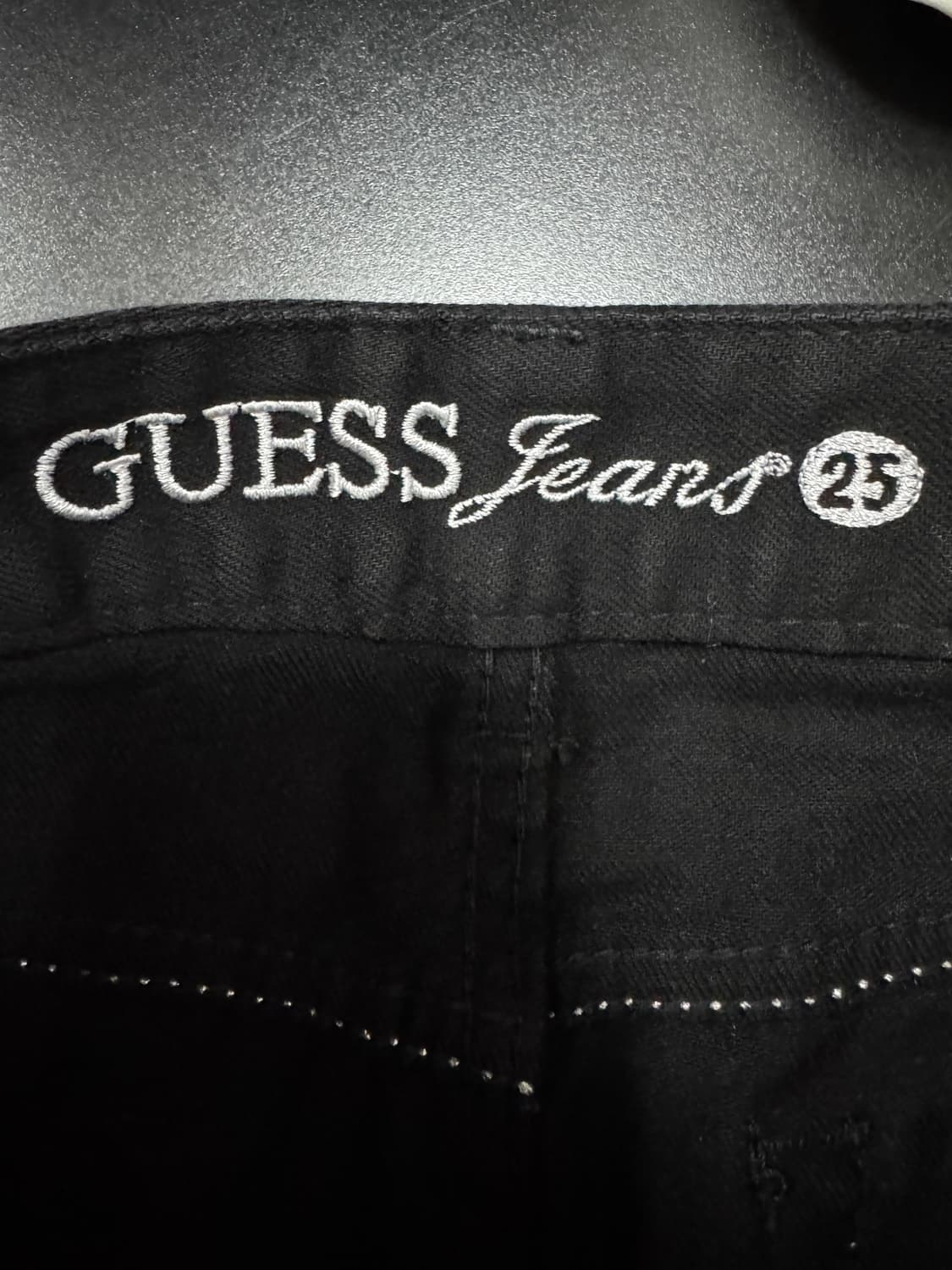 여성 게스 Guess 블랙 빈티지 데님 미니스커트 상품이미지3