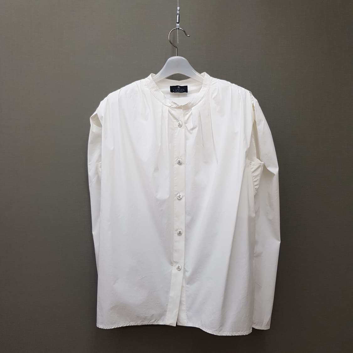 한섬 랑방 2022 볼륨 슬리브 셔링 블라우스 M사이즈 상품이미지1