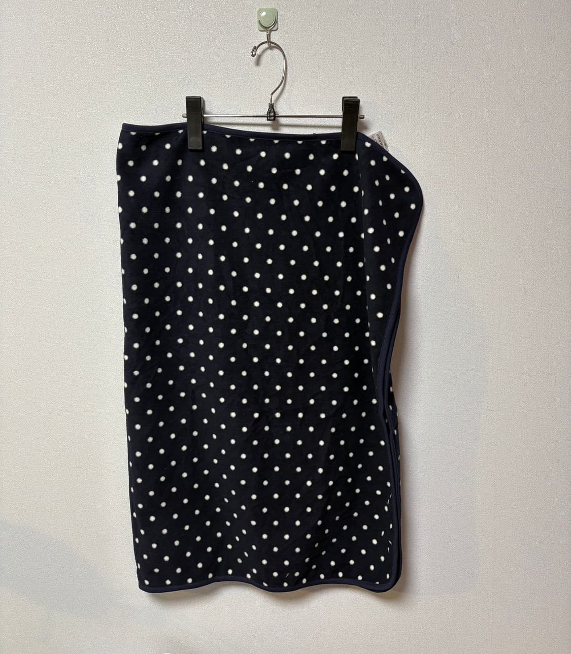 네이비 도트 일본 빈티지 담요 유니클로 후리스 상품이미지1