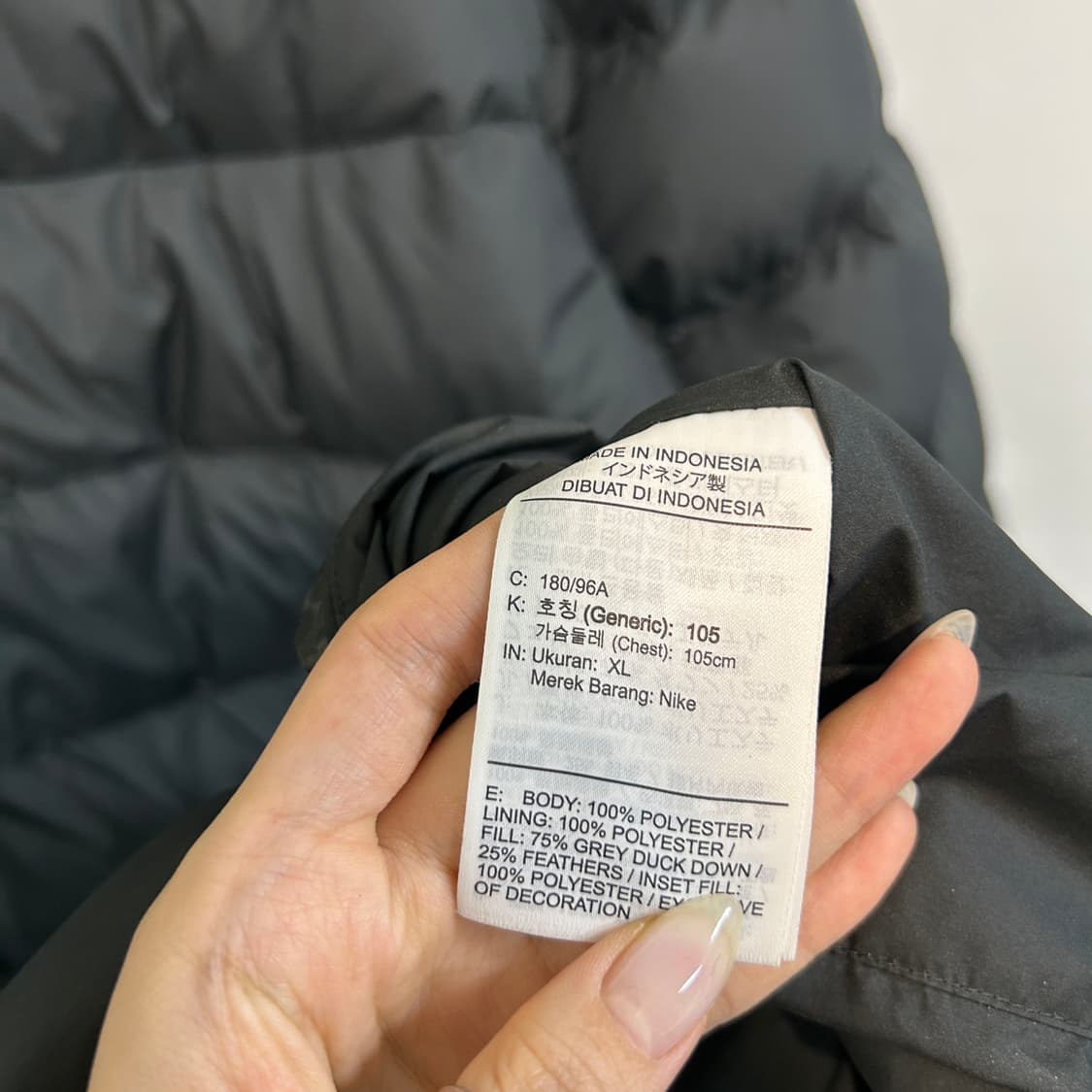 나이키 남성 롱패딩 105 블랙 덕다운 상품이미지3