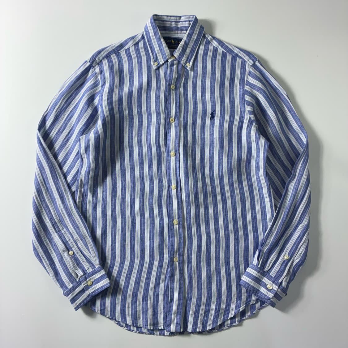 Polo  폴로 랄프로렌 자수 스트라이프 린넨 셔츠  상품이미지1