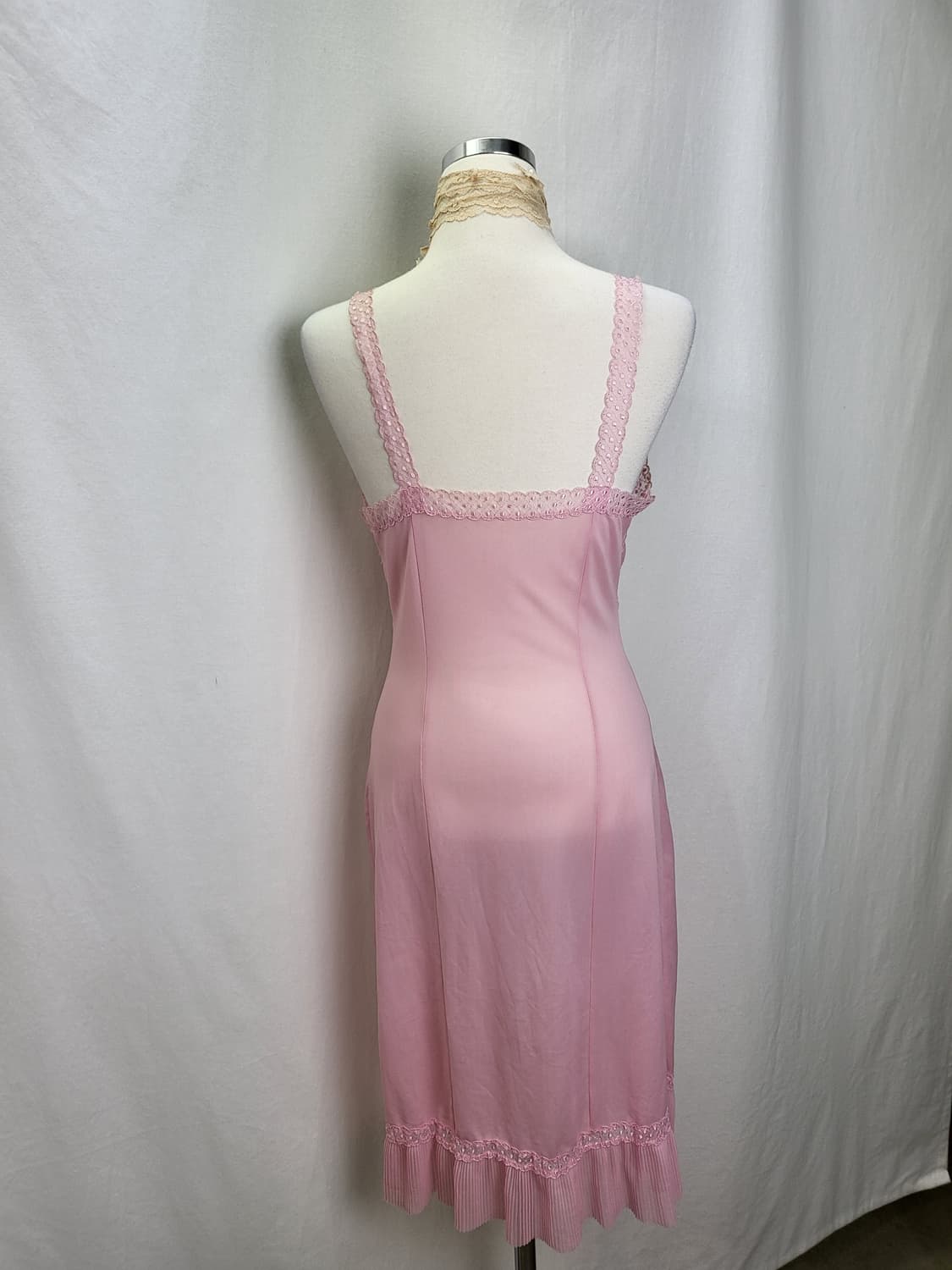 빈티지 밀레니얼 핑크 쉬폰 슬립 드레스 상품이미지3