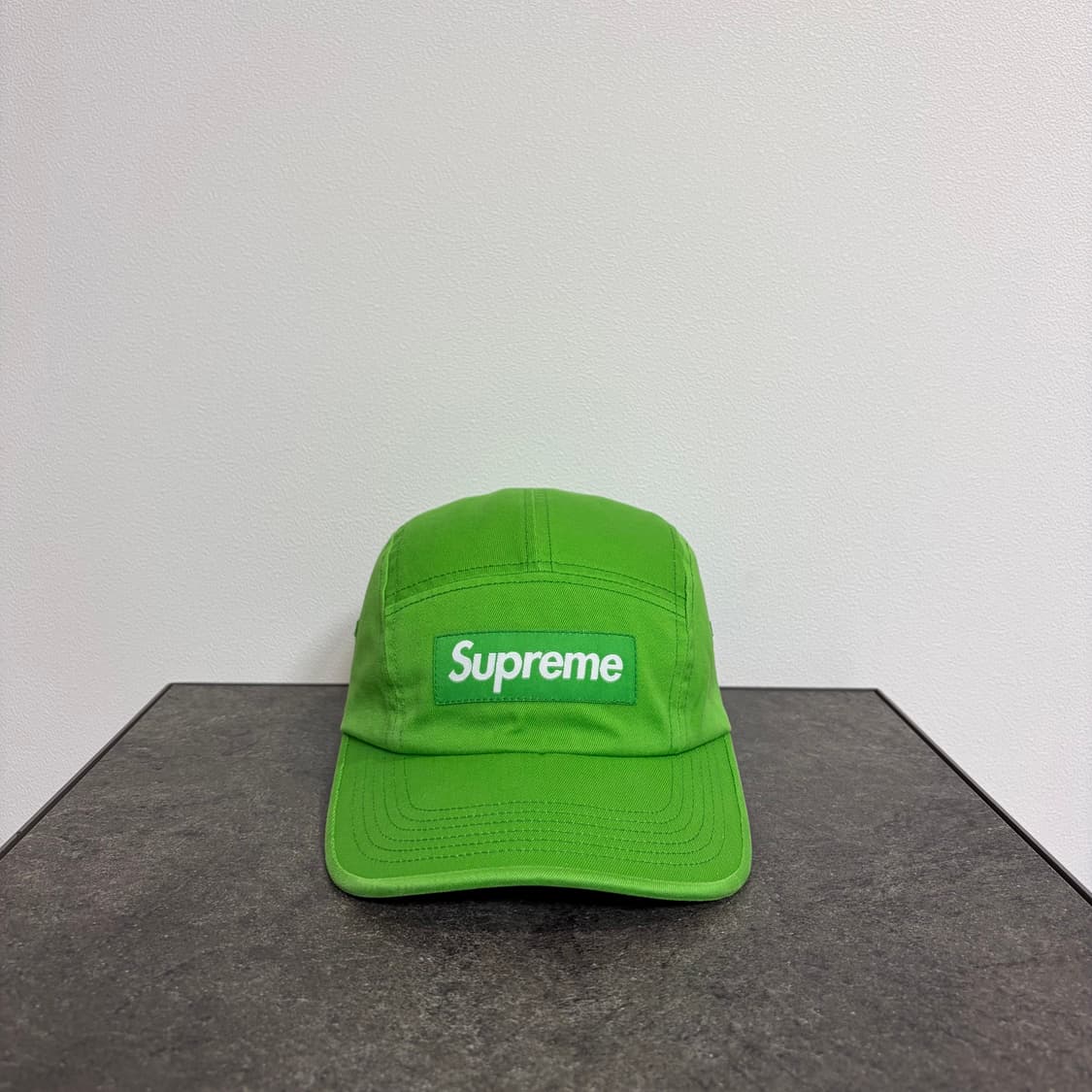(OS) 슈프림 박스로고 캠프캡 모자 워시드 그린 상품이미지1