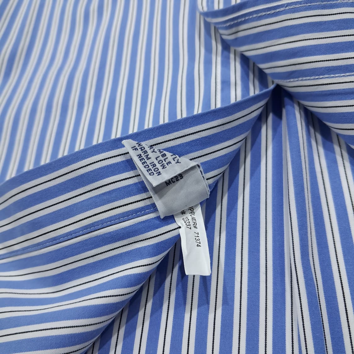 CL295 4XL 폴로 00s 뱅갈스트라이프 블루 셔츠 남방 상품이미지5