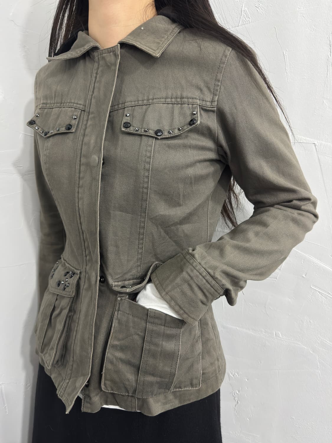 stud design hood jacket 상품이미지3