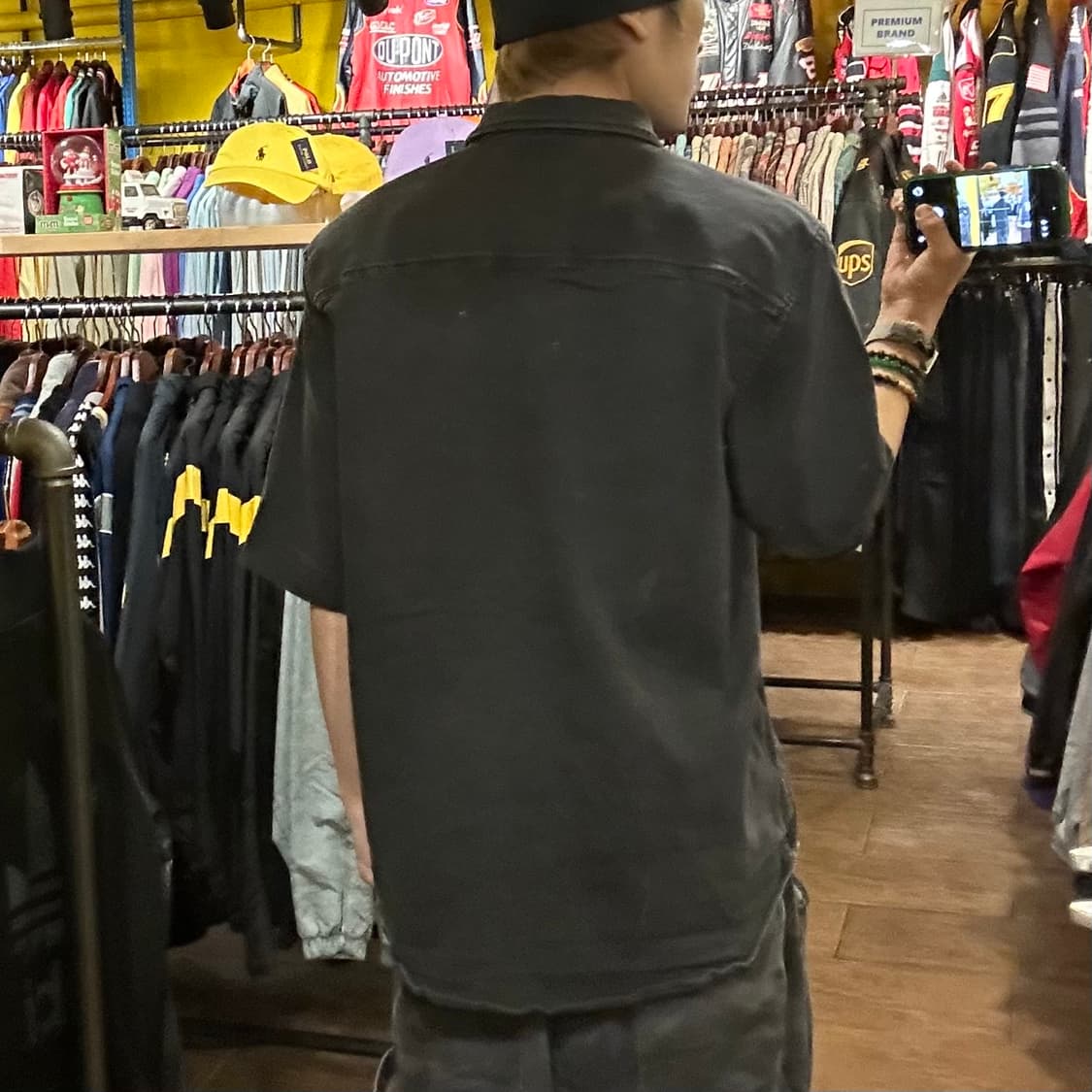 [HI] 칼하트 반팔 데님셔츠 블랙 상품이미지5