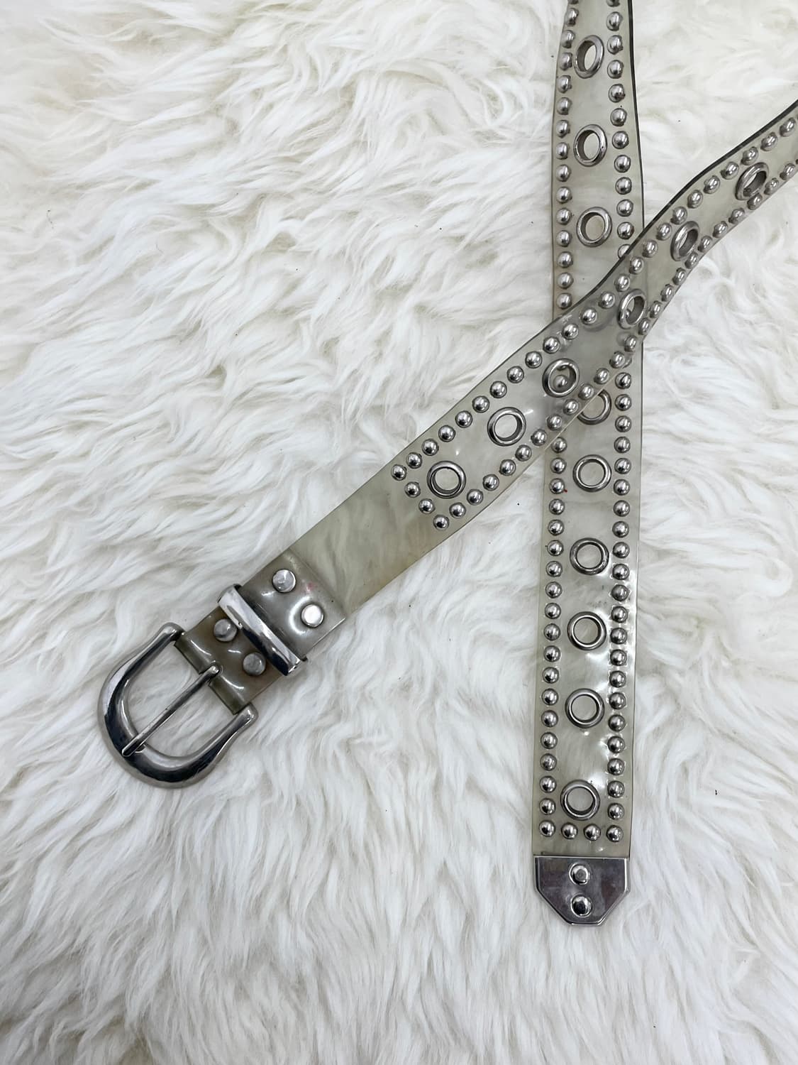 y2k 락시크 에나멜 펀칭 버클 벨트 상품이미지6