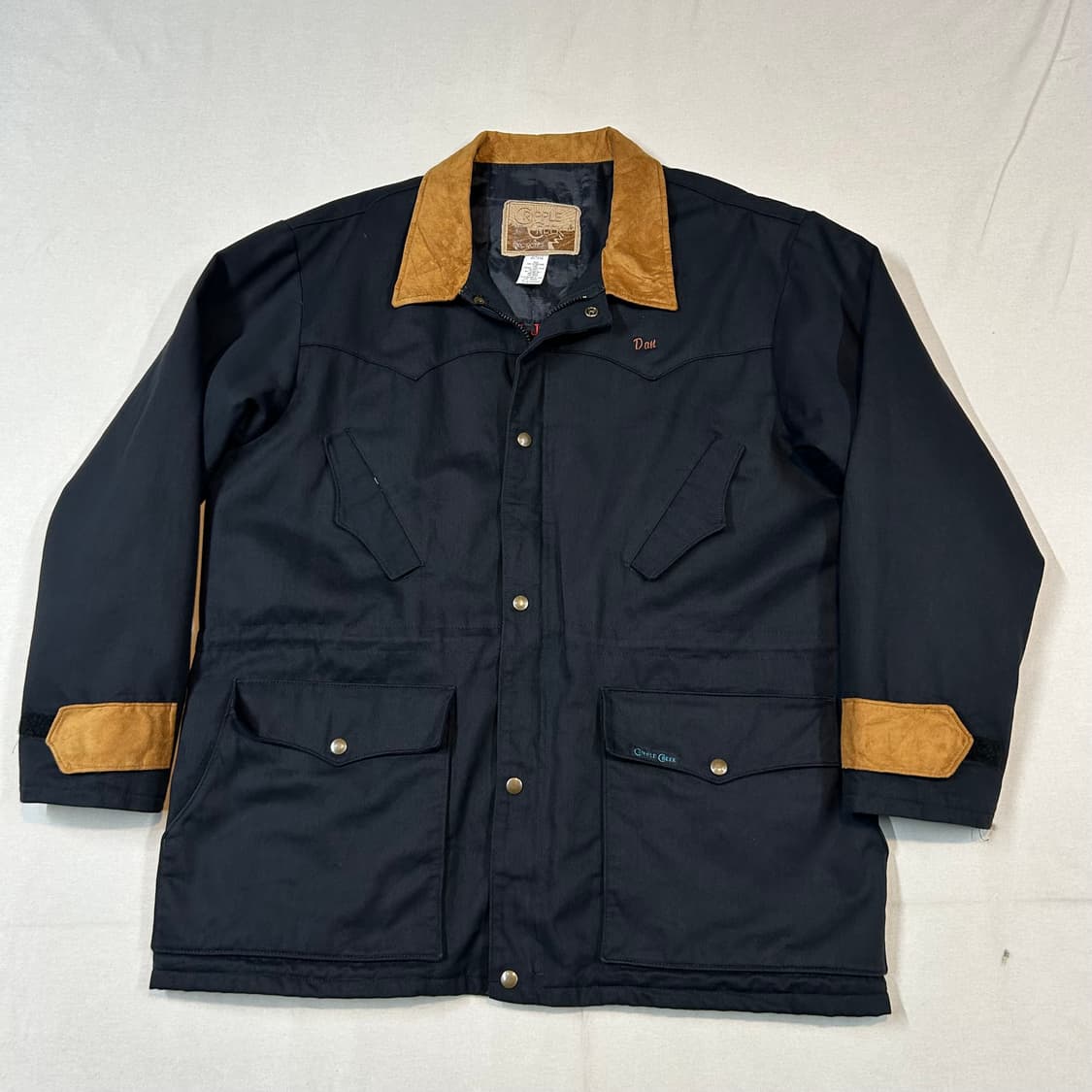 XL) Cripple Creek 웨스턴 백자수 캔버스 워크 자켓 상품이미지1