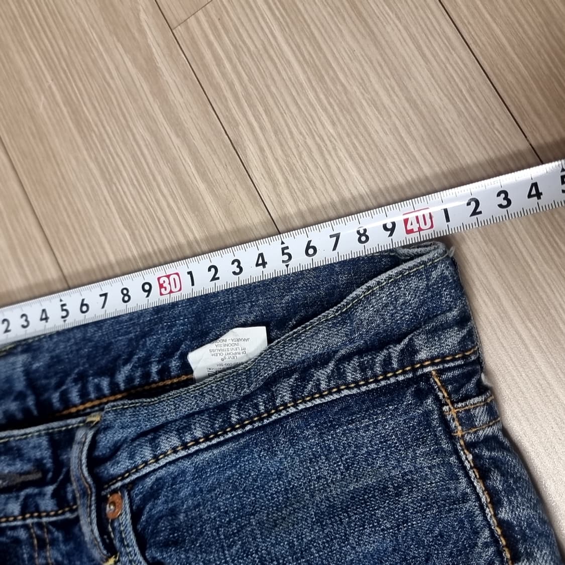 리바이스 502 데미지 워싱 데님 청바지(32) 상품이미지5