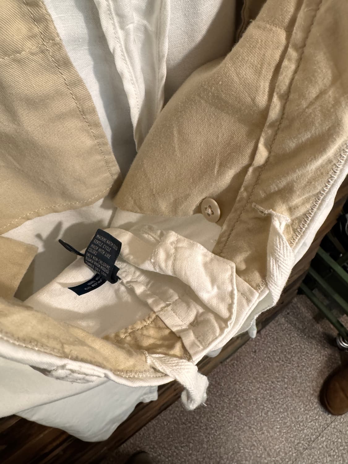 Polo Linen Chino Pants, Talon Zip (~37) 상품이미지7