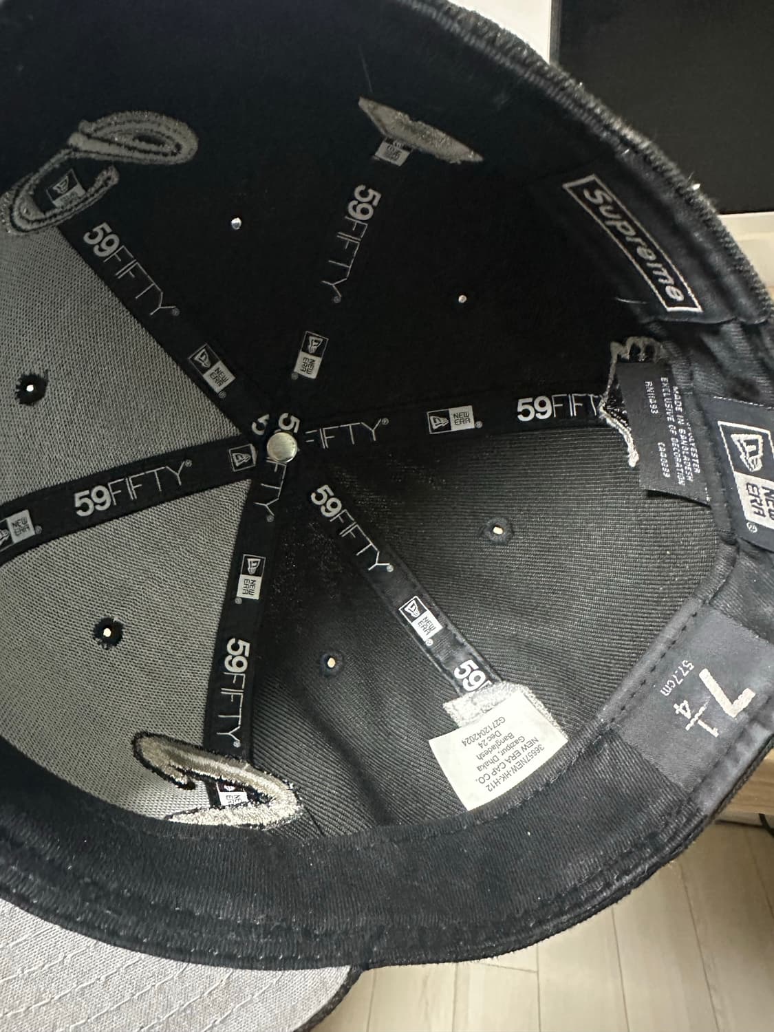 슈프림 멀티S로고 뉴에라 블랙 714 상품이미지5