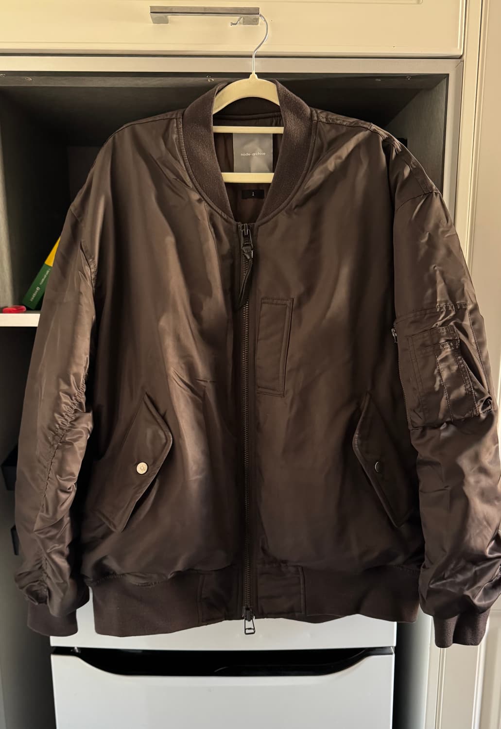 노드아카이브 시티 보이 MA-1 자켓 (모카 브라운) 상품이미지1