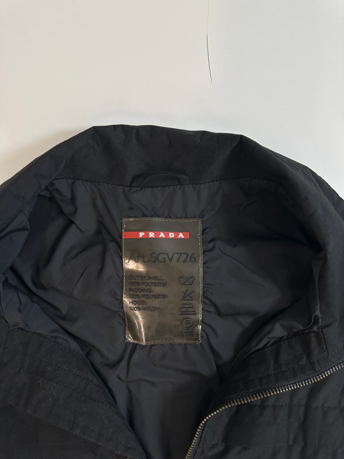 Prada 프라다 아카이브 goretex 미니멀 블랙 자켓 50(L) 상품이미지5