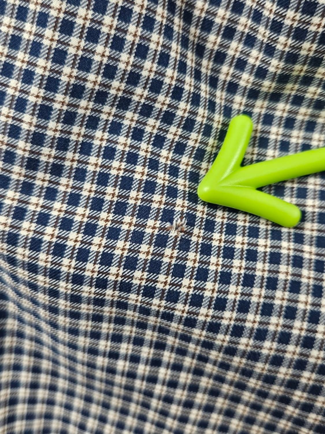 폴로랄프로렌 슬림 핏 체크 패턴 셔츠 ( L ) / 11024 상품이미지7