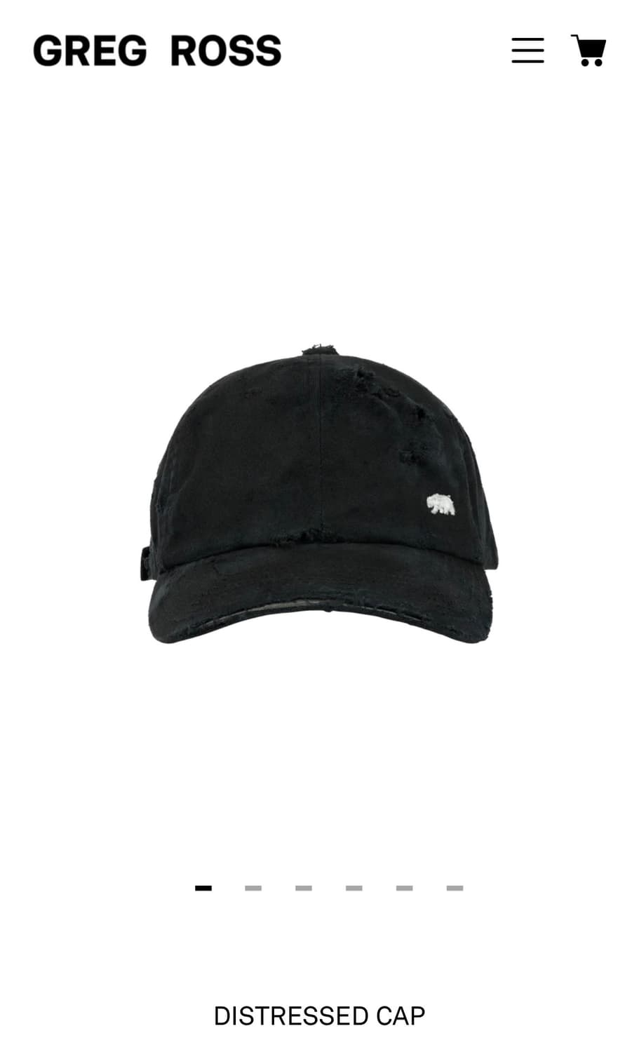 [OS] GREG ROSS distressed cap  상품이미지1