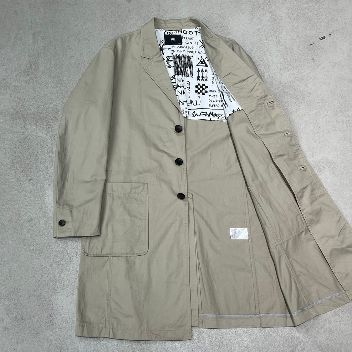 하레 베이지 코트자켓 s10712 상품이미지3