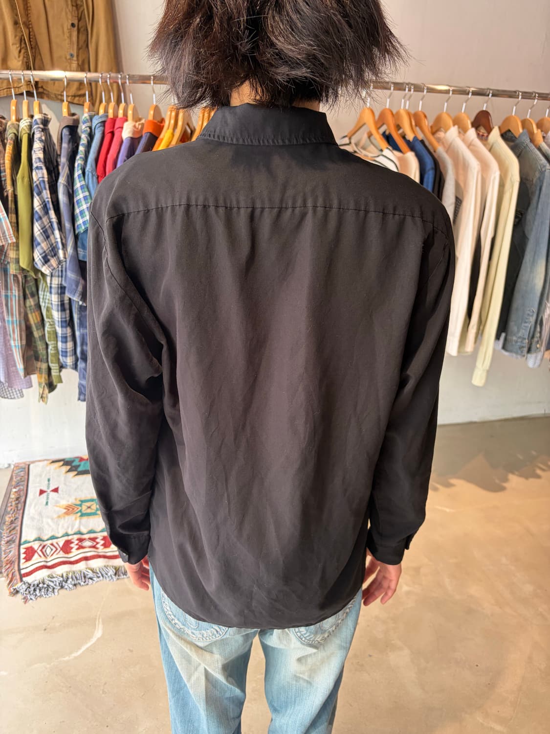Dickies 핀턱 쿠바 셔츠 S 상품이미지5