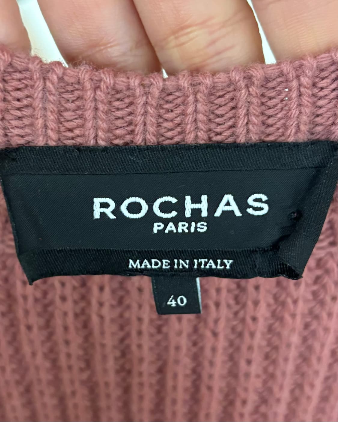 로샤스 더스티 로즈 울 니트 상품이미지7