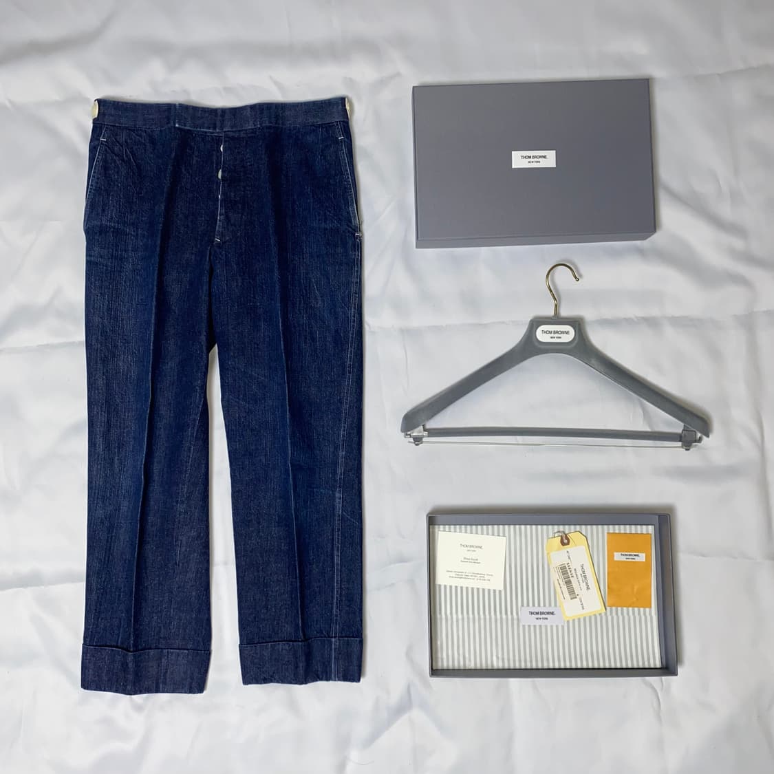 톰브라운 x 바니스 뉴욕 2007 화이트라벨 데님 트라우져 상품이미지3