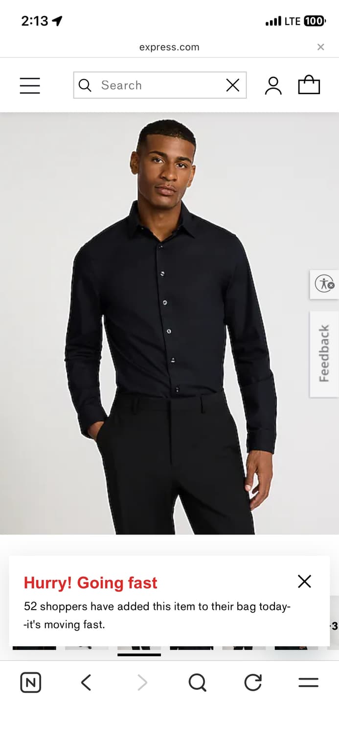 EXPRESS 1MX Dress Shirt (M) 상품이미지1