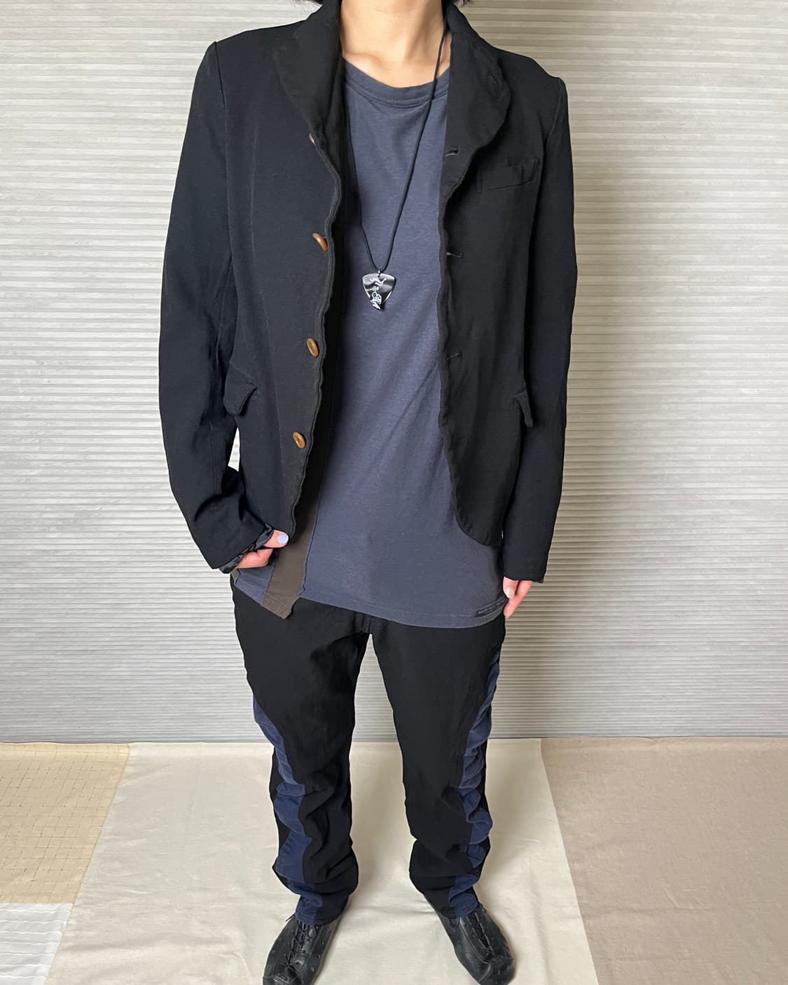 꼼데가르송 폴리 축융 테일러드 자켓 comme des garcons 상품이미지3