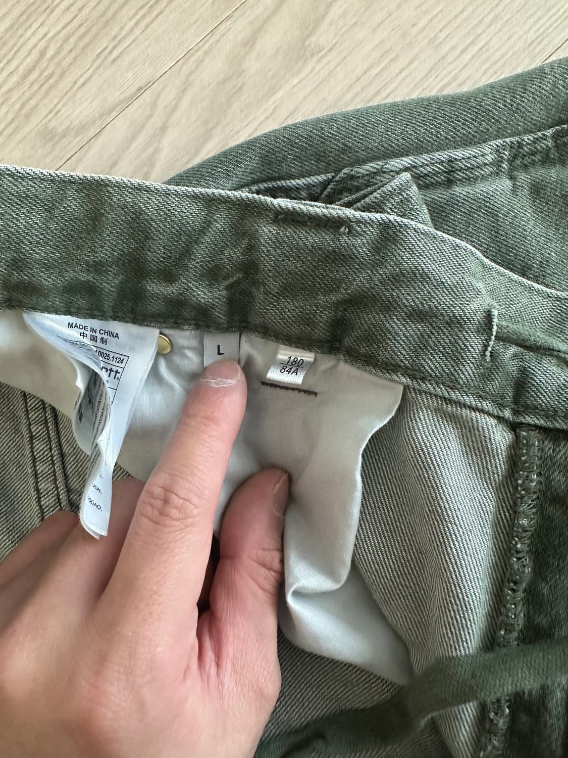 칼하트 WIP 내쉬 더블 니 팬츠 Army Green L 상품이미지5