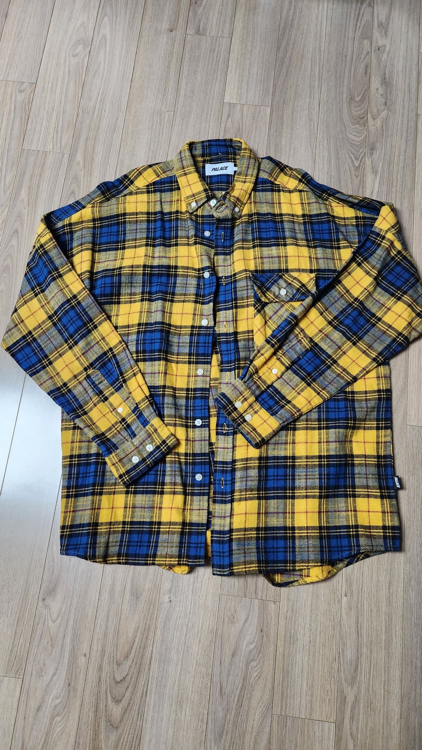 팔라스 플란넬 드롭 숄더 셔츠 옐로우 - 22FW 상품이미지3