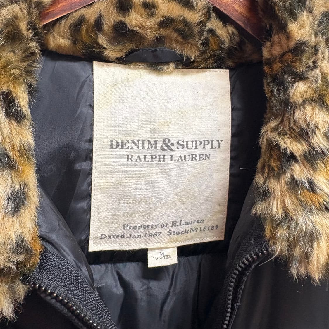 데님앤서플라이 랄프로렌 덕다운 패딩 조끼 레오파드 베스트  상품이미지2