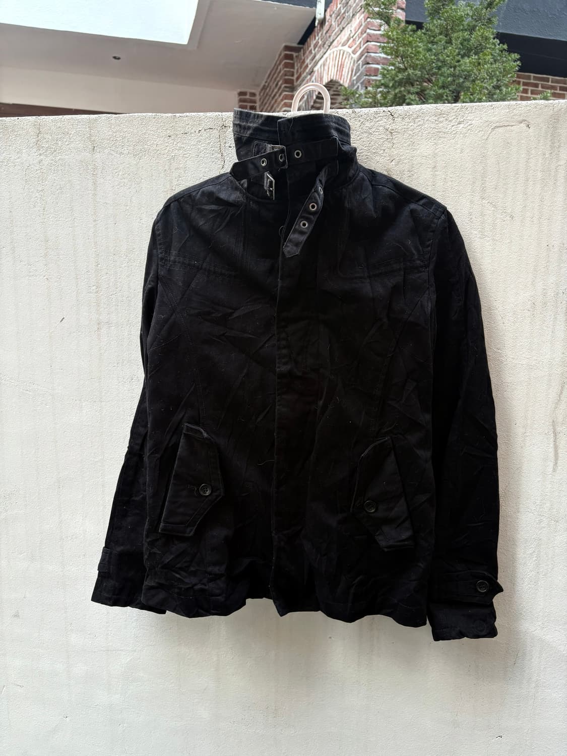 블랙 벨트 자켓 상품이미지1