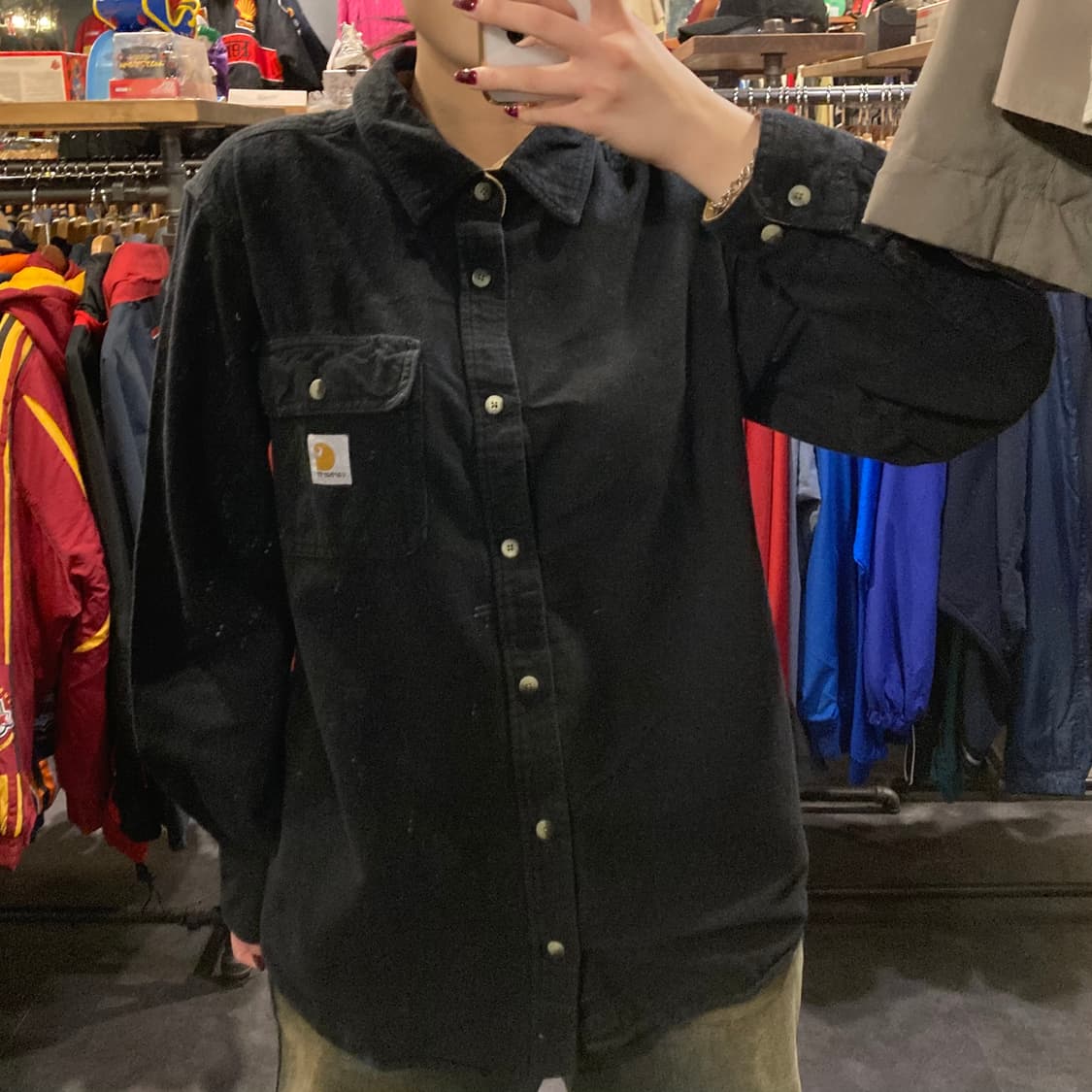 [IM] 칼하트 검정 긴팔 셔츠 상품이미지2