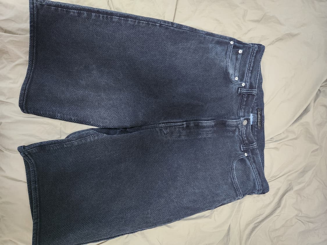 뤠쓰 x 느린양반 사시코 데님 쇼츠 (36) 상품이미지1