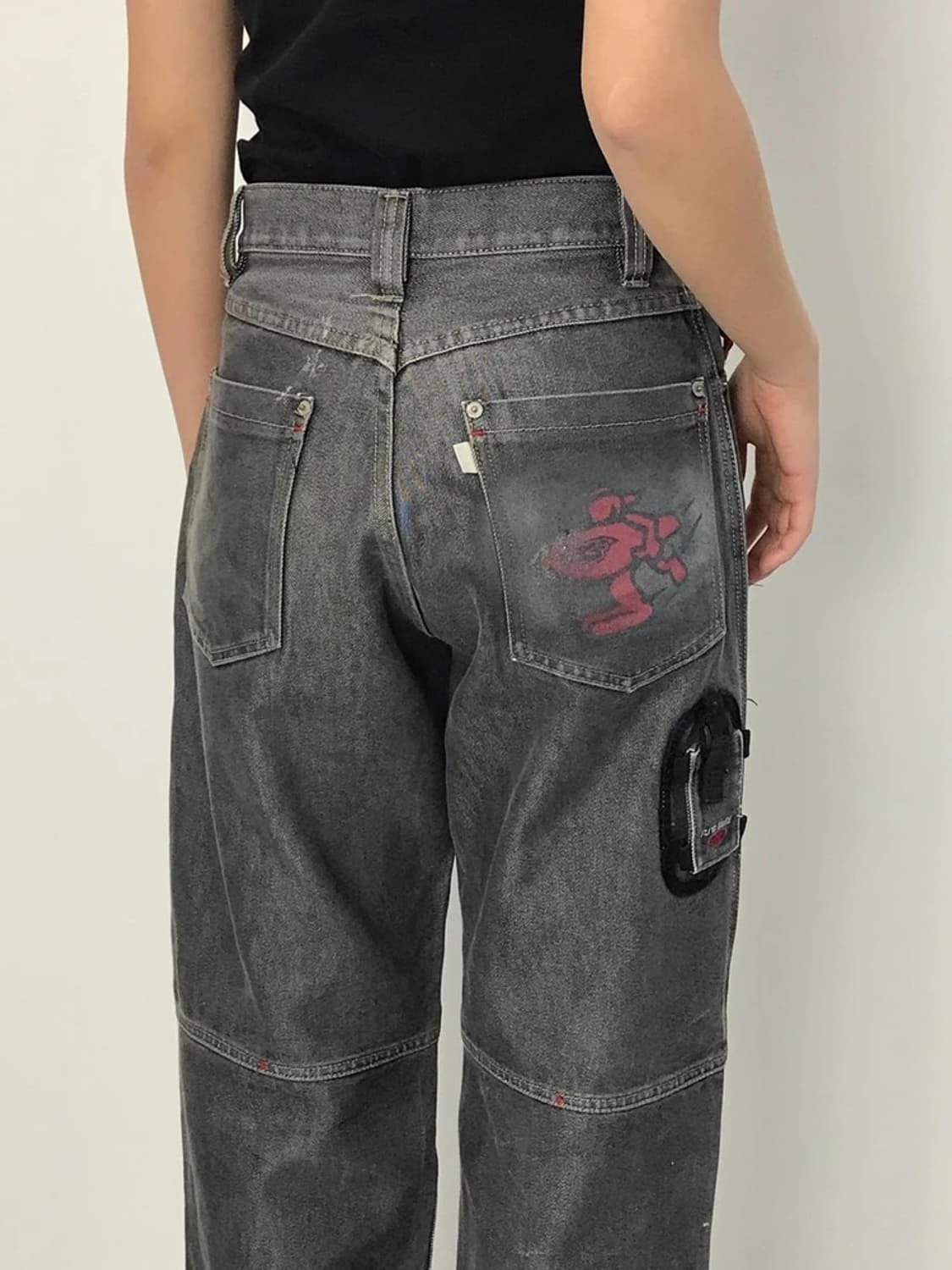 PJS SURF Patch Detail Denim Pants 상품이미지1