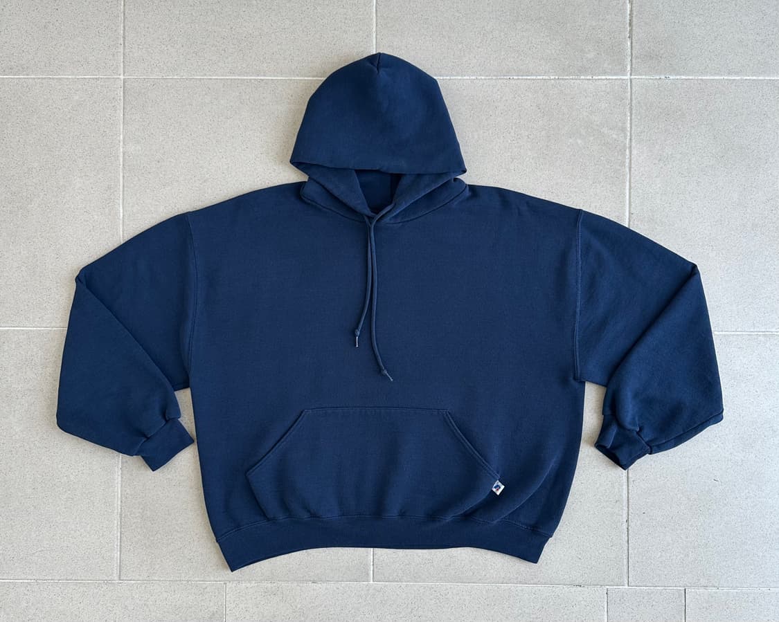 00s 빈티지 러셀 후드 네이비 L 상품이미지1