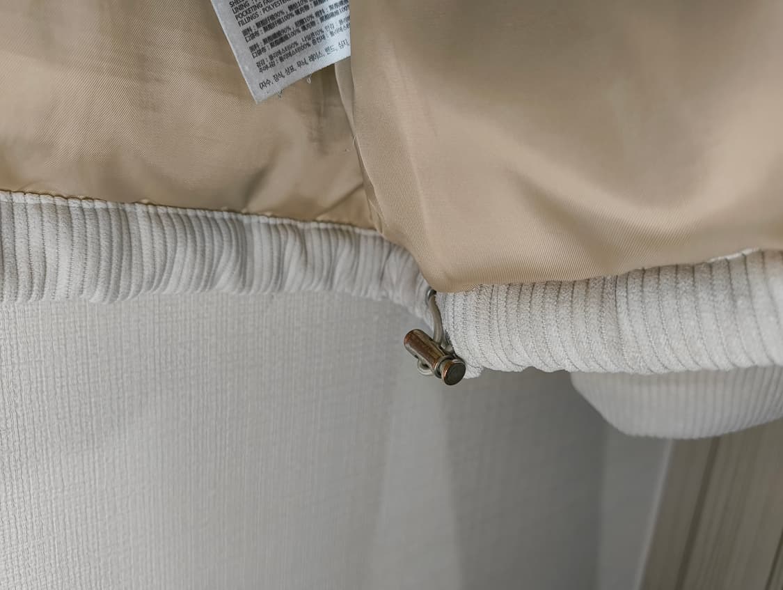 후아유 코듀로이 숏푸퍼 패딩 베이지 S사이즈 상품이미지7