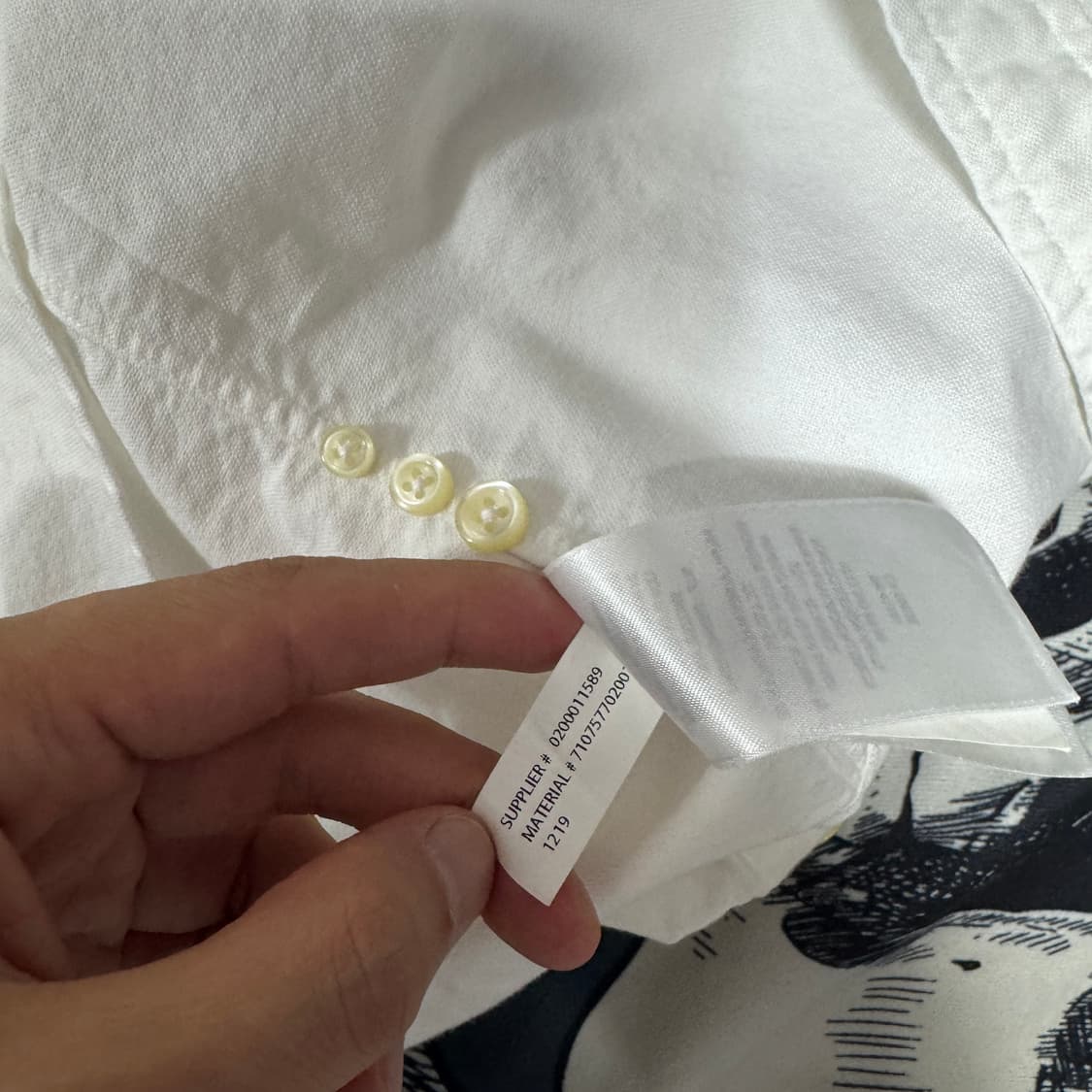 폴로 화이트  셔츠 슬림핏 M사이즈  상품이미지4