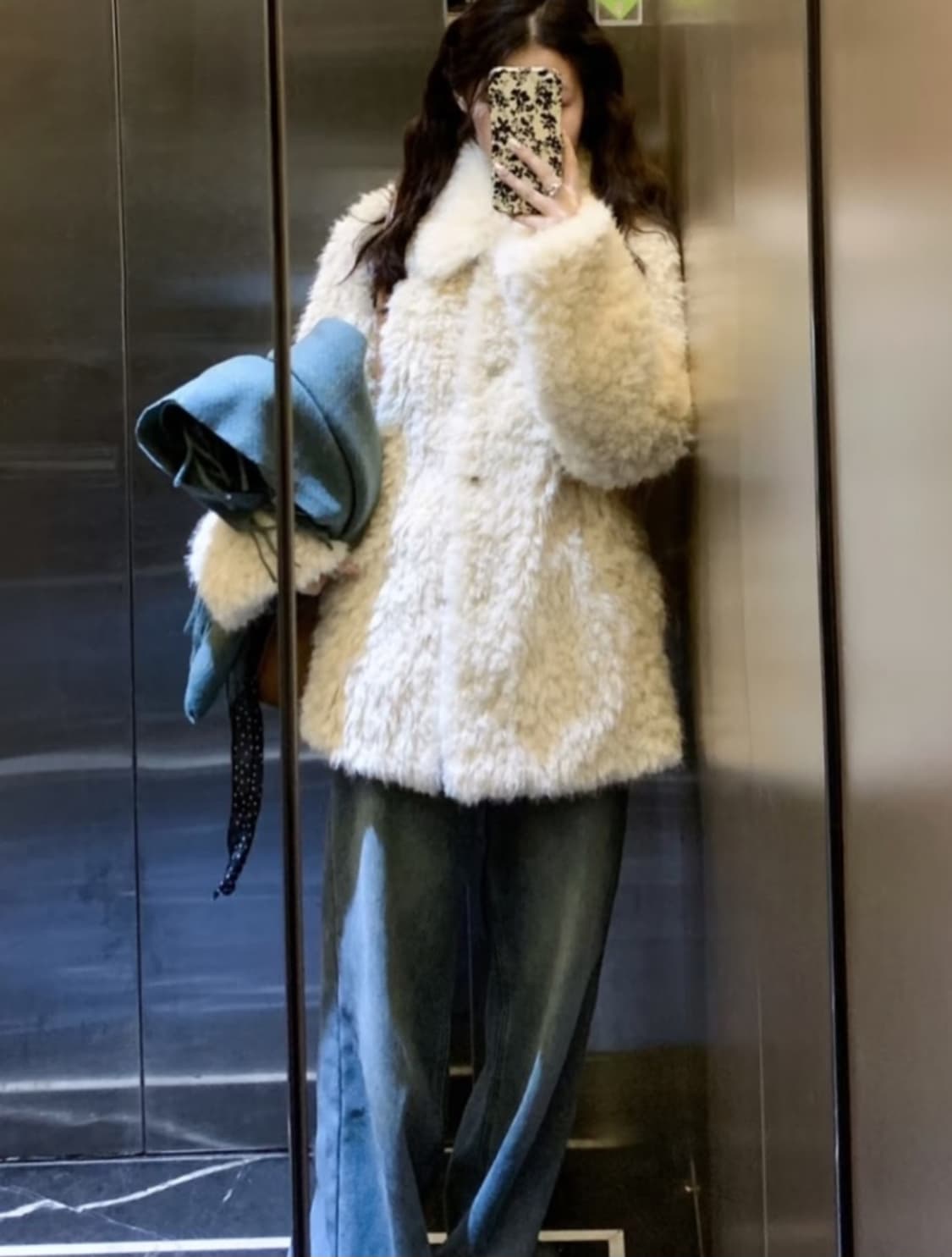 (무료배송) 고퀄 리얼 양모 램스울 퍼자켓 새 것 상품이미지2