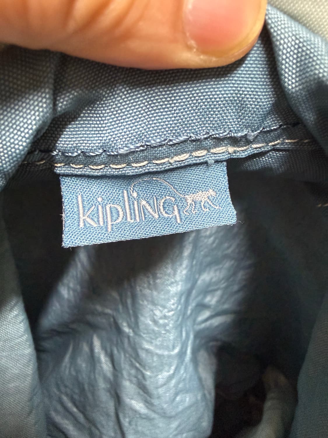 Y2K 복조리 스카이블루 키플링 백팩 상품이미지3